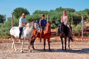 Maneggio Cavalli presso il Bed and Breakfast Riposo del Vento Cisternino BR (Puglia)