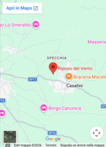 Come raggiungere il B&B "Riposo del Vento"